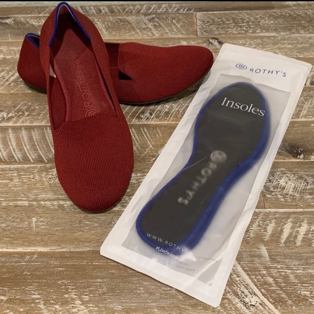 Rothy’s shoes cinnamon red loafers
